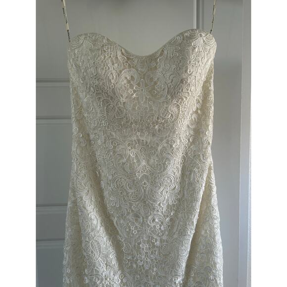 Maggie Sottero Ivory Lottie Guipure Lace Gown - 12 - Picture 3 of 7